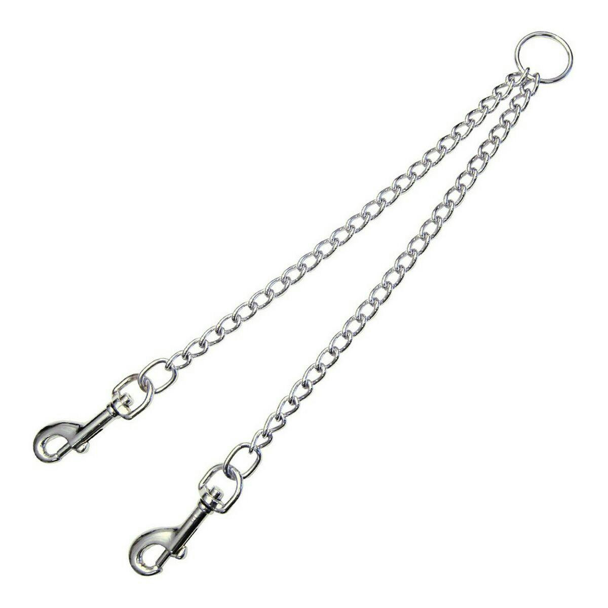Acoplador de correa doble 3mm x 25 cm para perros