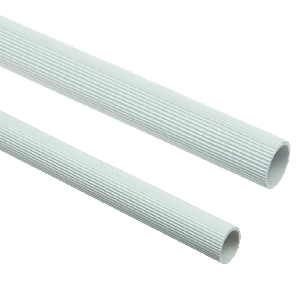 Grooved plastic perch for birds 16 mm x 1.25 m pack of 6