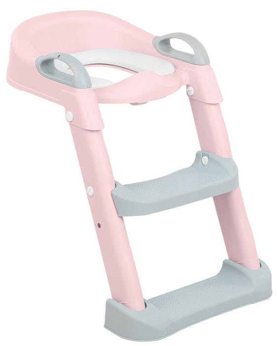Toilet training seat with step and cushion