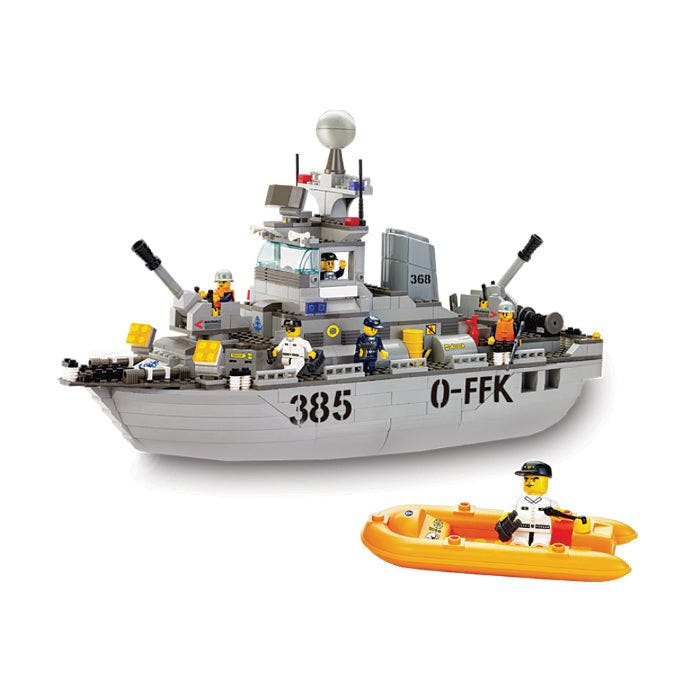 Set de construcción barco army 461 piezas