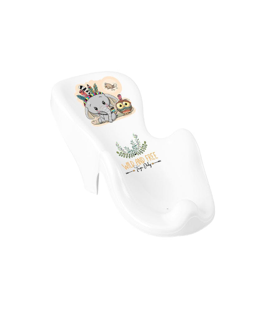 Asiento de bañera antideslizante con diseño de elefante White/Green