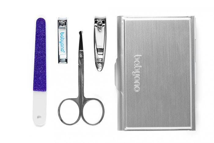 Baby nail care set with mirror