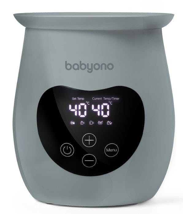Aquecedor e esterilizador digital Honey Baby Ono Cinza