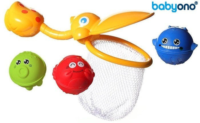 Juguete de baño PACO con bolas perforadas para verter agua