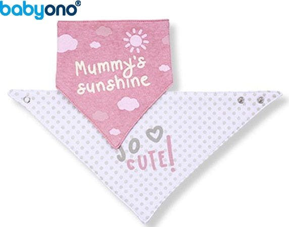 Babero tipo bandana, pack de 2