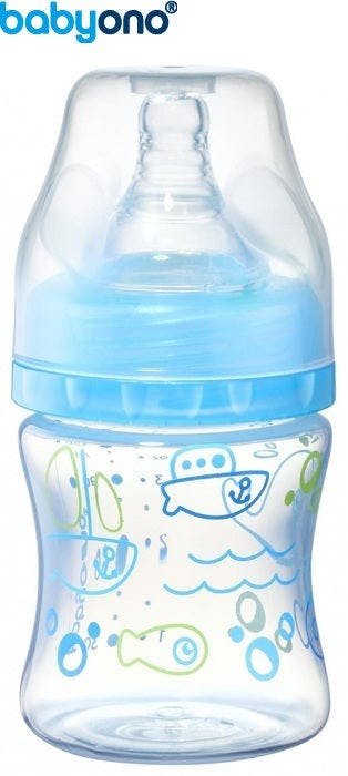 Biberón anticólicos 120 ml azul
