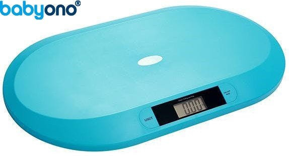 Báscula electrónica para bebés azul
