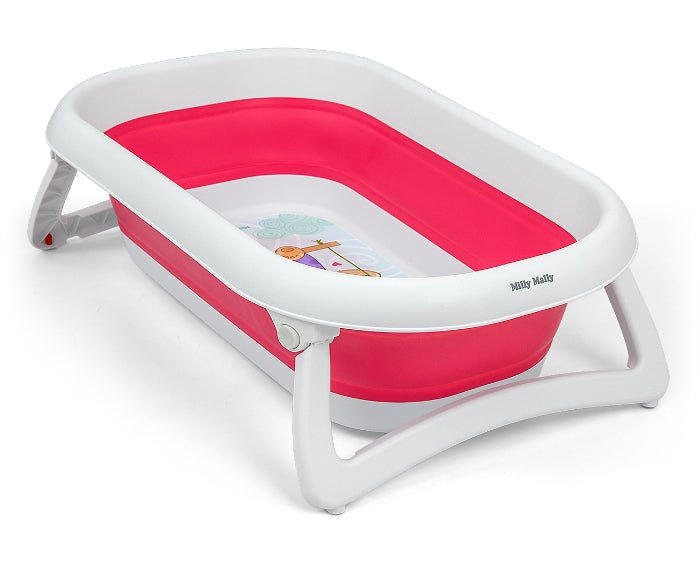 Bañera plegable para bebé AQUA rosa