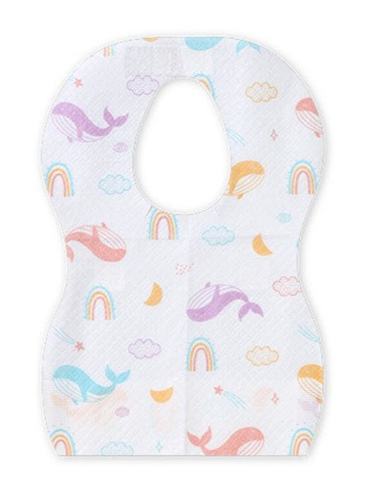 Baberos desechables con bolsillo impermeable 10 unidades