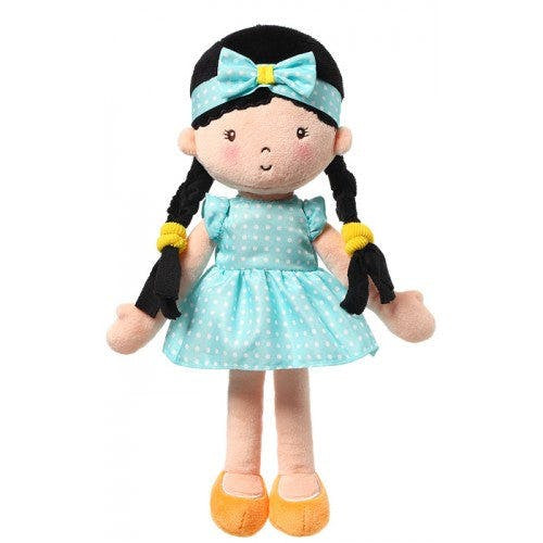 Muñeca Zoe de tela con ropa texturizada - juguete para bebé