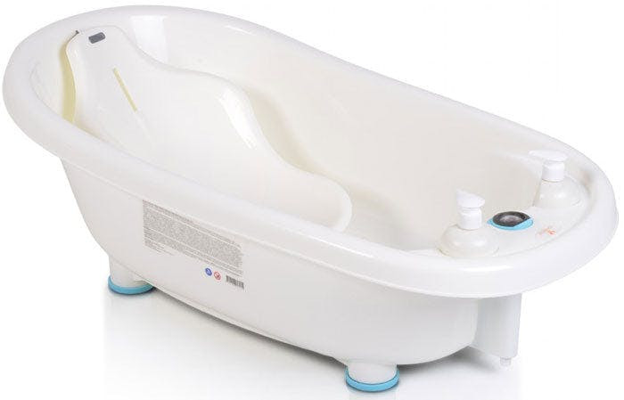 Bañera infantil Bubble azul con sensor de temperatura y soporte anatómico