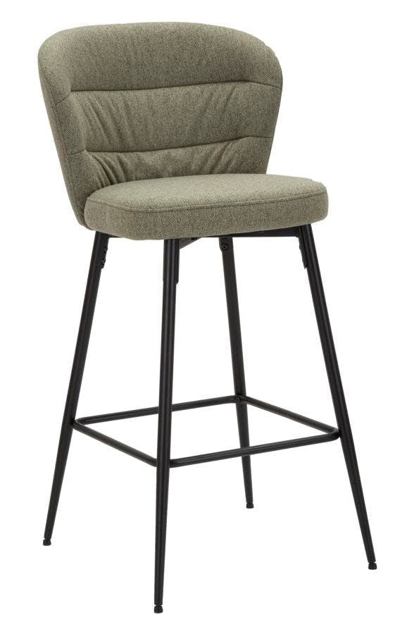 Taburete de bar Losanna metal verde conjunto 2