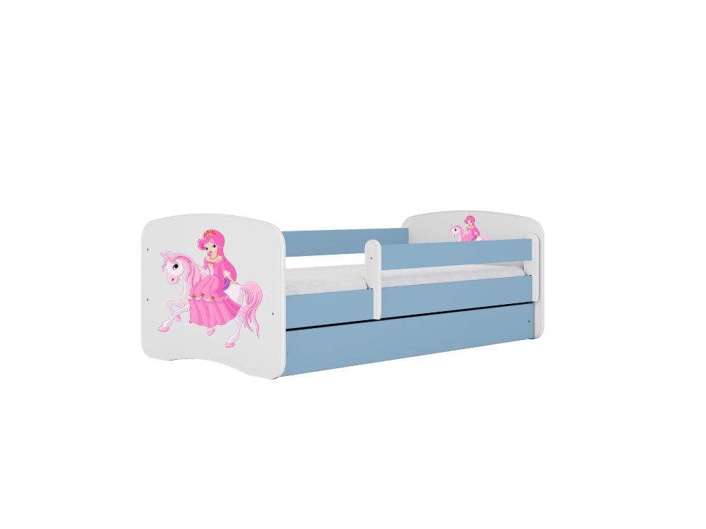 Cama infantil BabyDreams Princess on Horse - tablero laminado 18 mm - somier de lamas