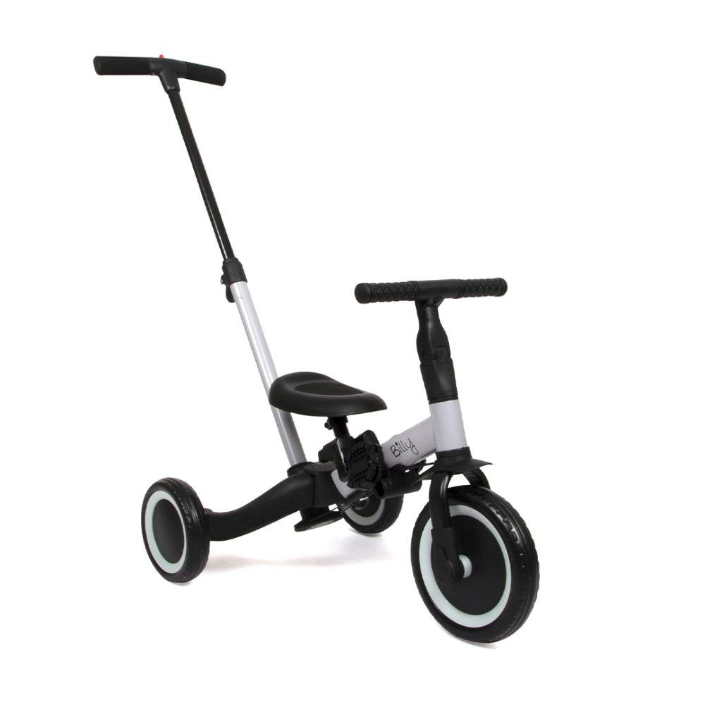 Bicicleta 4 en 1 con barra de empuje Gio Black Gray