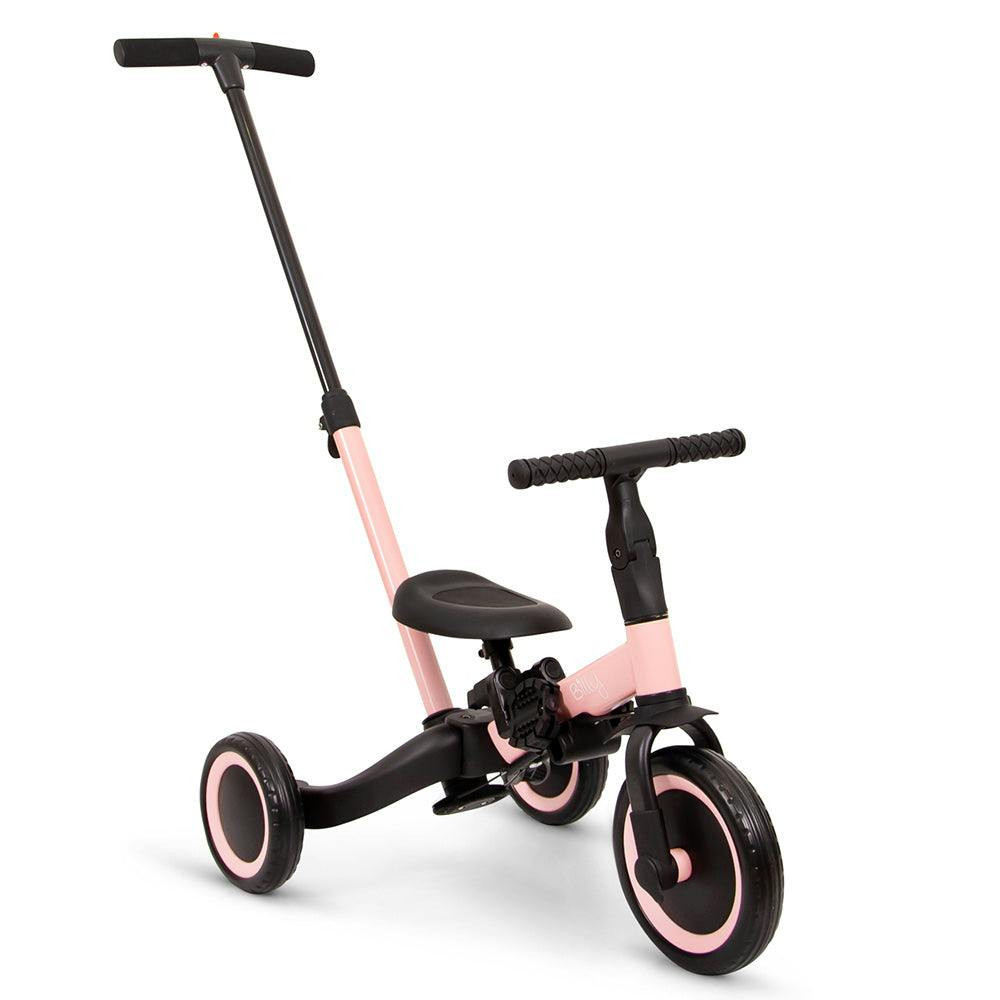 Bicicleta 4 en 1 con barra de empuje Gio Pink