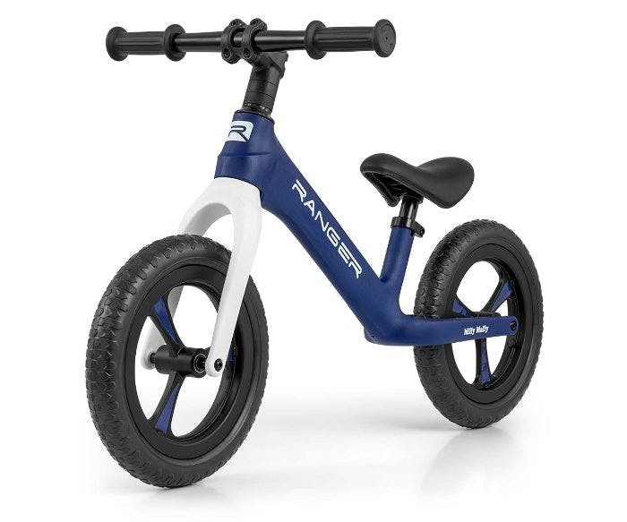 Bicicleta de equilibrio Ranger Navy sin pedales para niños 2+ con ruedas EVA 12"
