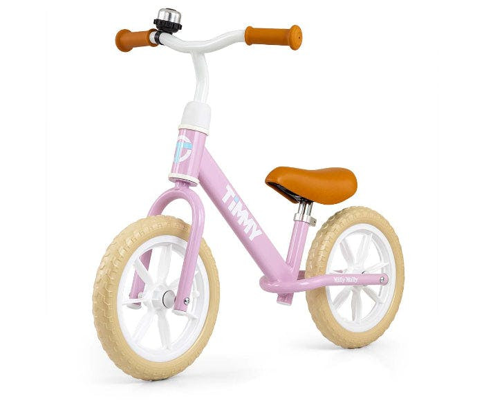Bicicleta de equilibrio Timmy sin pedales - ruedas EVA 12" - sillín ajustable 32-41 cm - hasta 25 kg