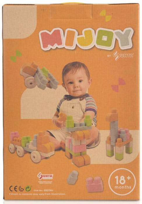 Bloques ecológicos MIJOY 63 piezas para bebés