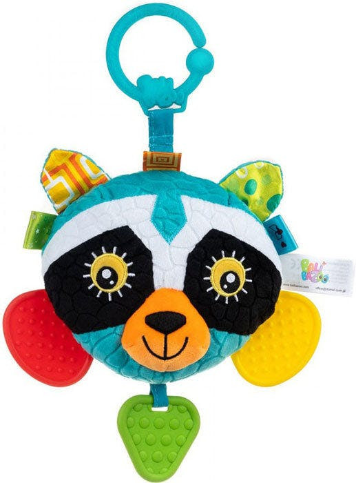 Juguete de actividades Mapache Max para bebés con espejo y mordedores
