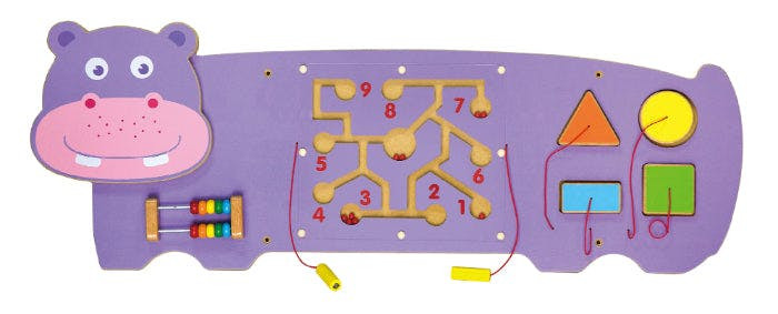 Juguete de pared hipopótamo Viga para bebés