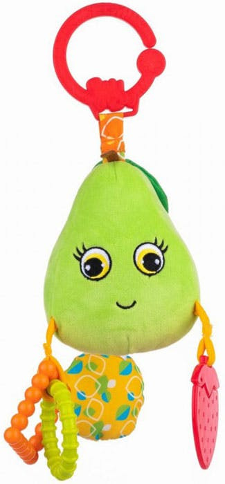 Juguete de actividad calabaza con campana, squeaker y mordedor suave