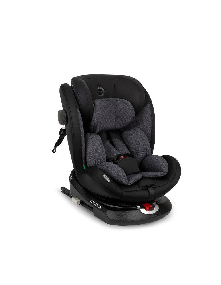 Momi Emi I-Size car seat with 360º rotating base and ISOFIX - Black