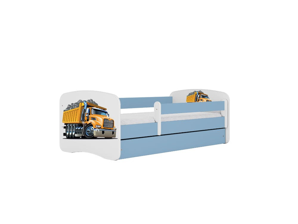 Cama infantil BabyDreams Truck con barandilla 140x70