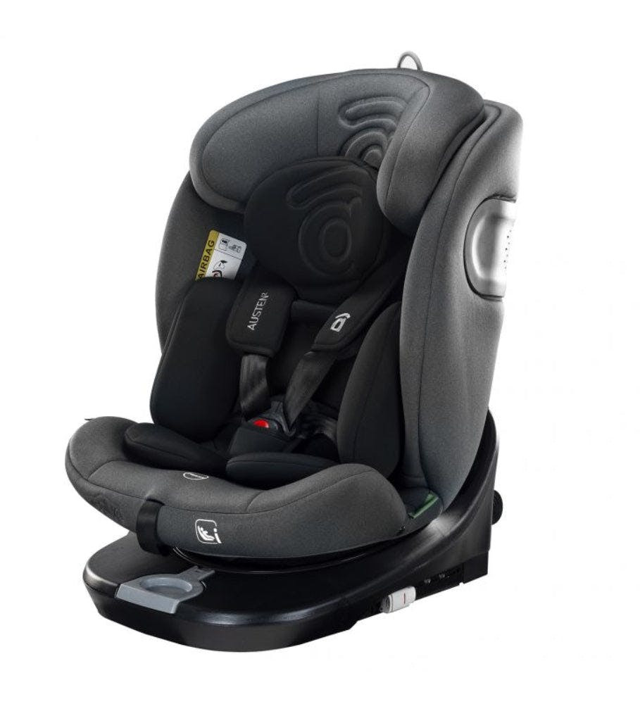 Austen 2 Silla de Coche I-Size Giratoria con Isofix y Top Tether Gris