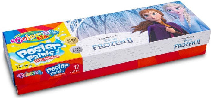 Caja 12 colores pintura infantil Frozen II