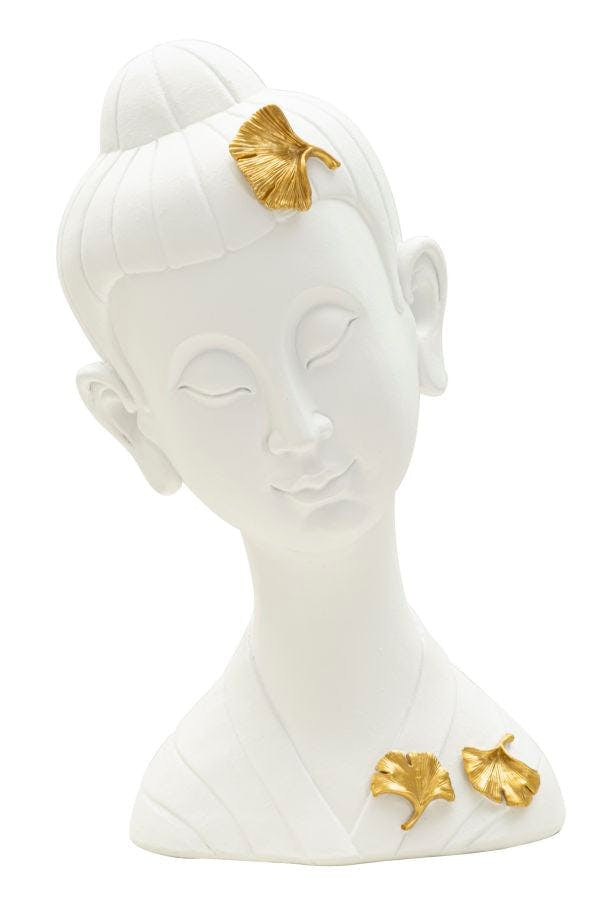 Cabeza de Buda decorativa 21,5x16x35 cm