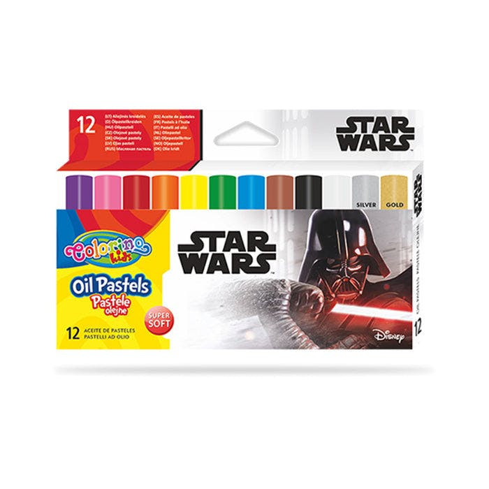 Caja Óleo Pastel 12 Colores Disney Star Wars