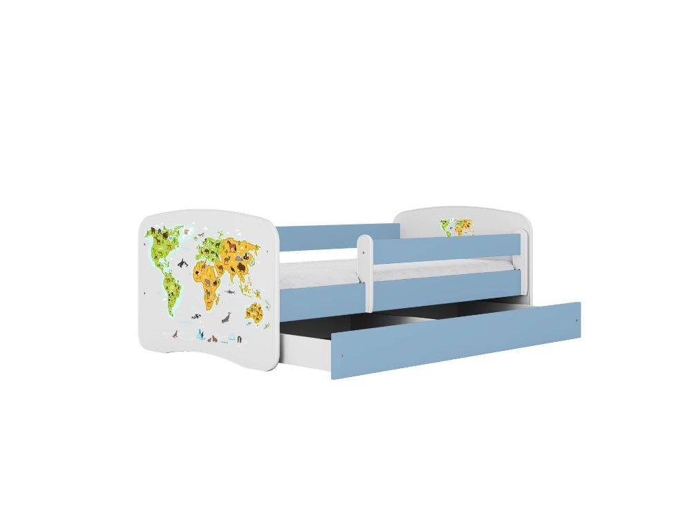 BabyDreams Map Blue children's bed
