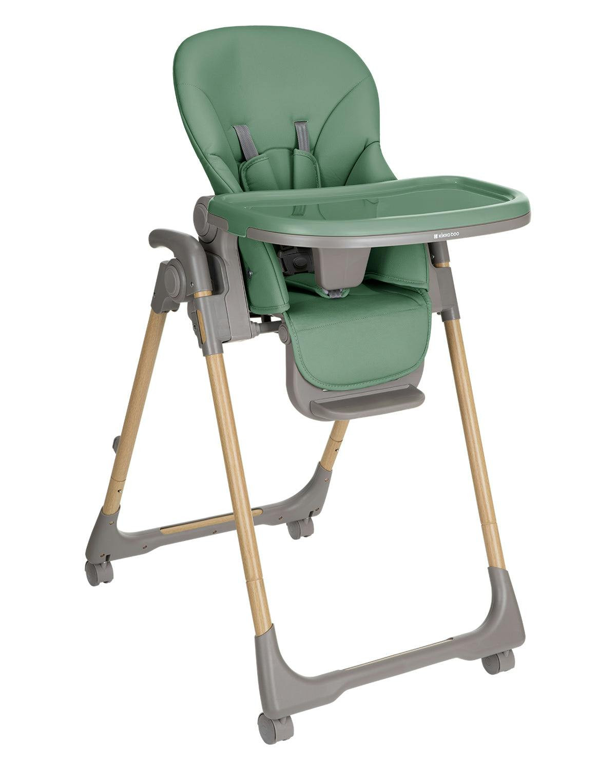 Trona Olive Mint con respaldo reclinable y bandeja ajustable