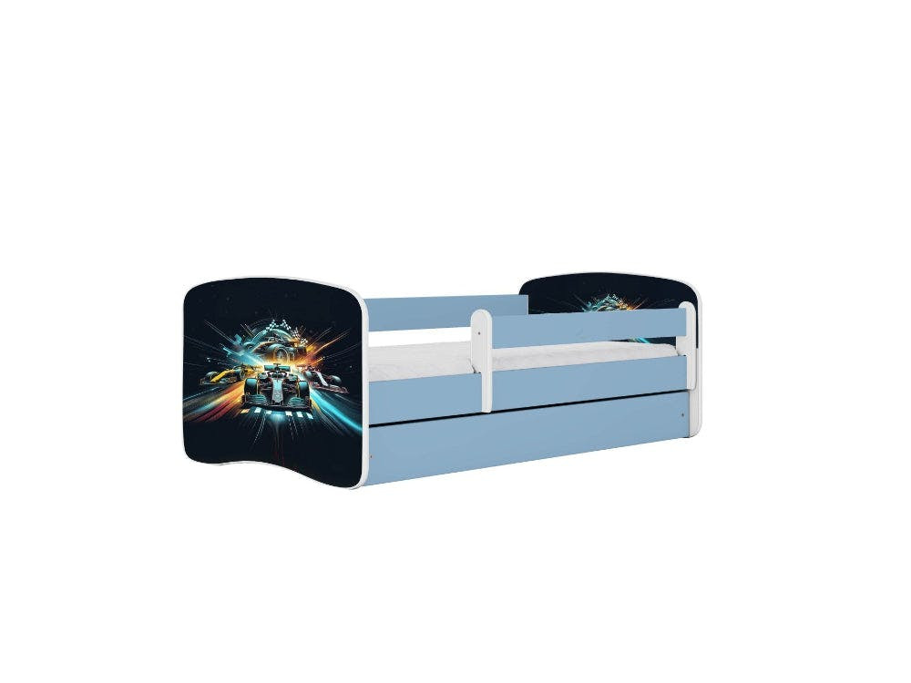 Cama infantil BabyDreams Race Blue con cajón