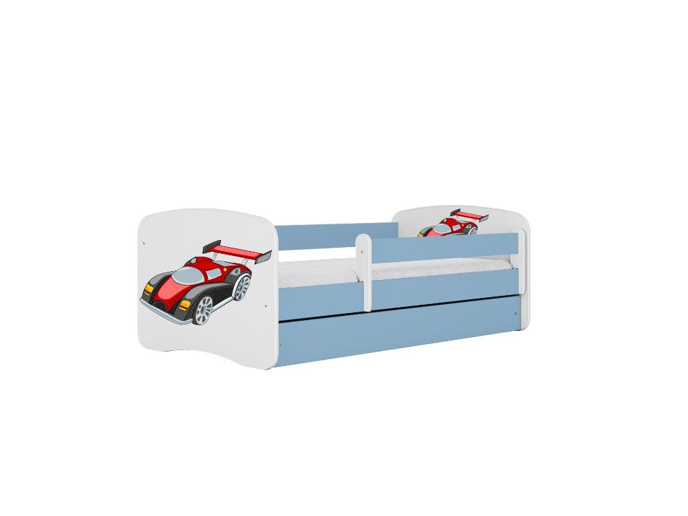 Cama infantil Babydreams Racing Car con cajón y lamas de abedul