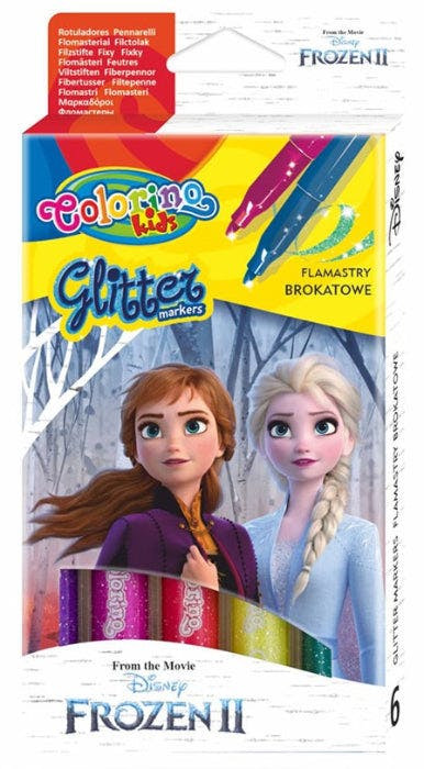 Rotuladores Glitter Disney Frozen II, pack de 6