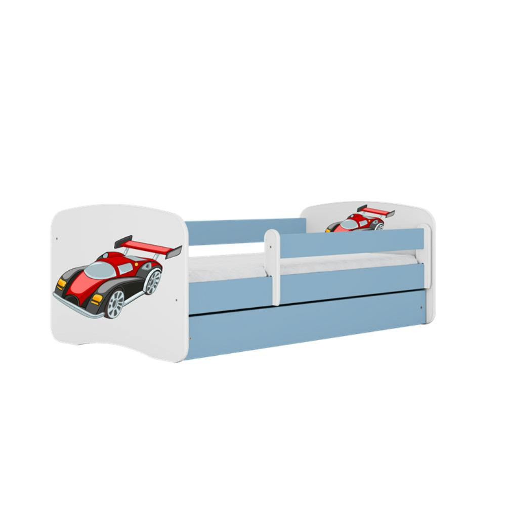Cama infantil 140 x 70 con estructura en tablero laminado y somier de listones de abedul