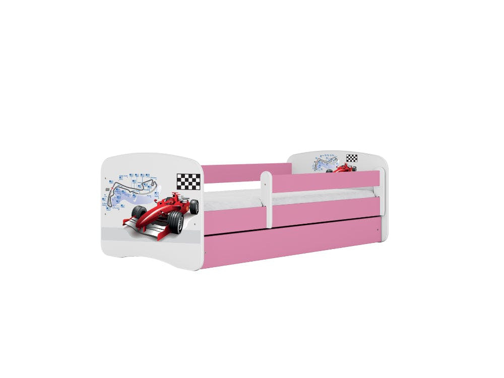 Cama infantil 140x70 cm con cajón y barandilla extraíble Babydreams