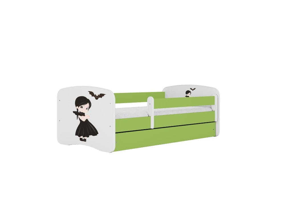 Child bed with BabyDreams Wednesday Green mattress