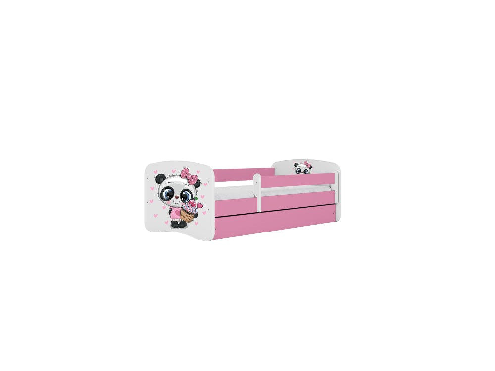 BabyDreams Panda Pink children's bed 160x80 cm