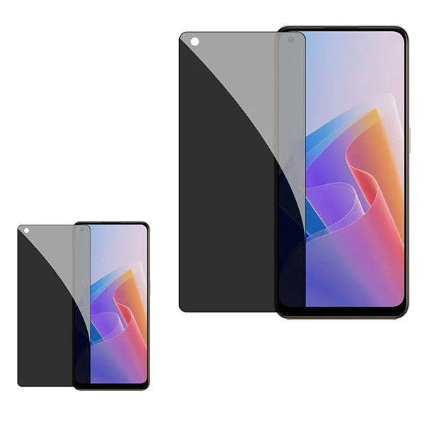 Kit 2 Películas de Vidro Anti-Spy para Xiaomi Redmi Note 12 Explorer - Transperente/Preto
