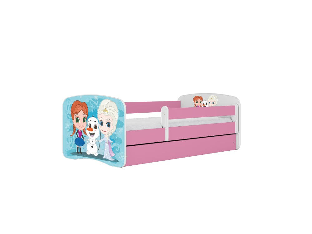 Cama infantil BabyDreams Frozen Land con cajón en aglomerado laminado