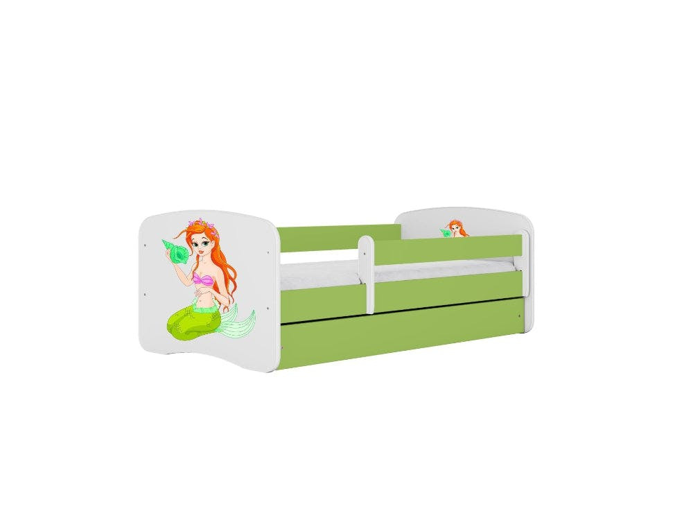 Cama infantil BabyDreams Mermaid Green en aglomerado laminado
