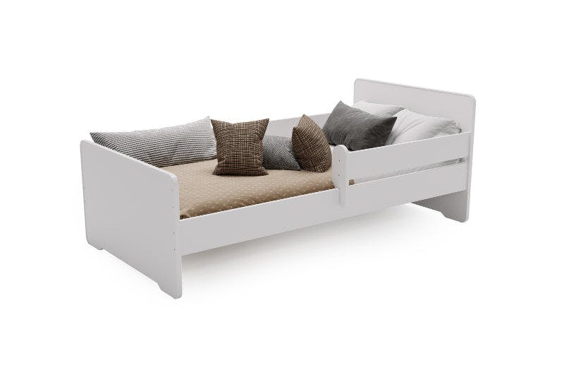Cama infantil Kobi Max con barrera y somier para colchón 140x70