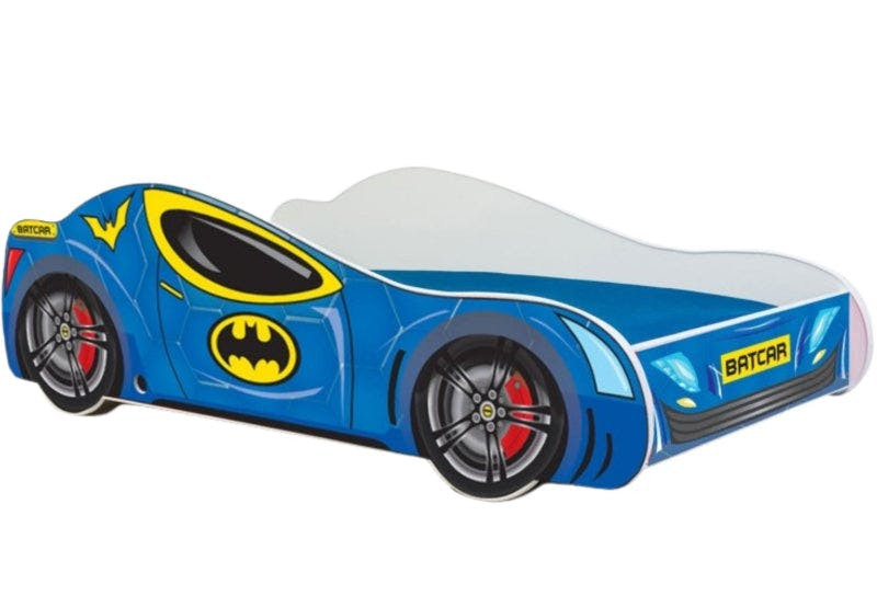 Cama infantil en forma de coche con somier y colchón