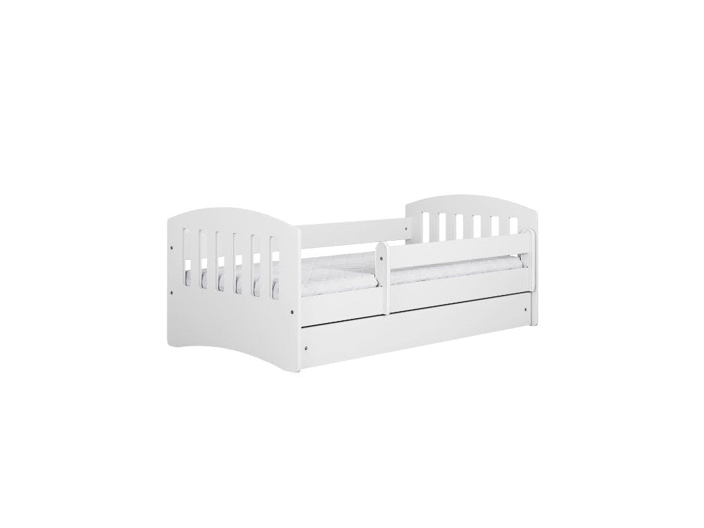 Cama infantil Classic con paneles lacados y listones de abedul