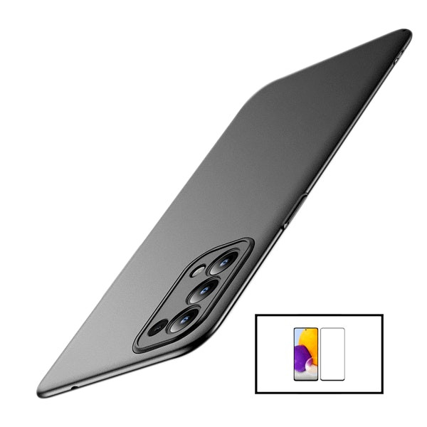 Curved tempered glass protector and SlimShield case for Reno6 Pro