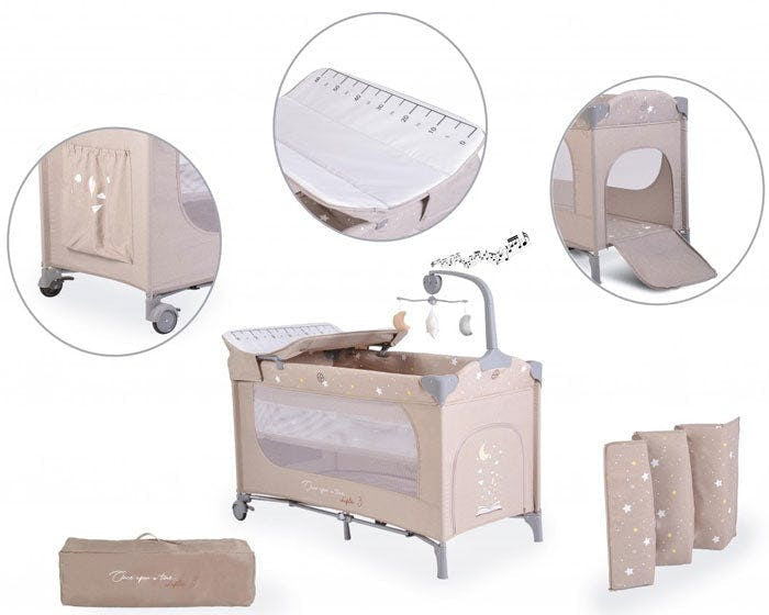 Cama de viaje Once upon a time - beige