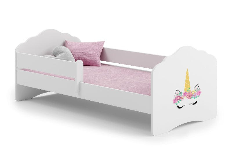 Cama infantil Wave Unicorn con colchón y somier incluidos