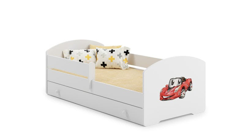 Cama infantil LUK con cajón y colchón 140x70